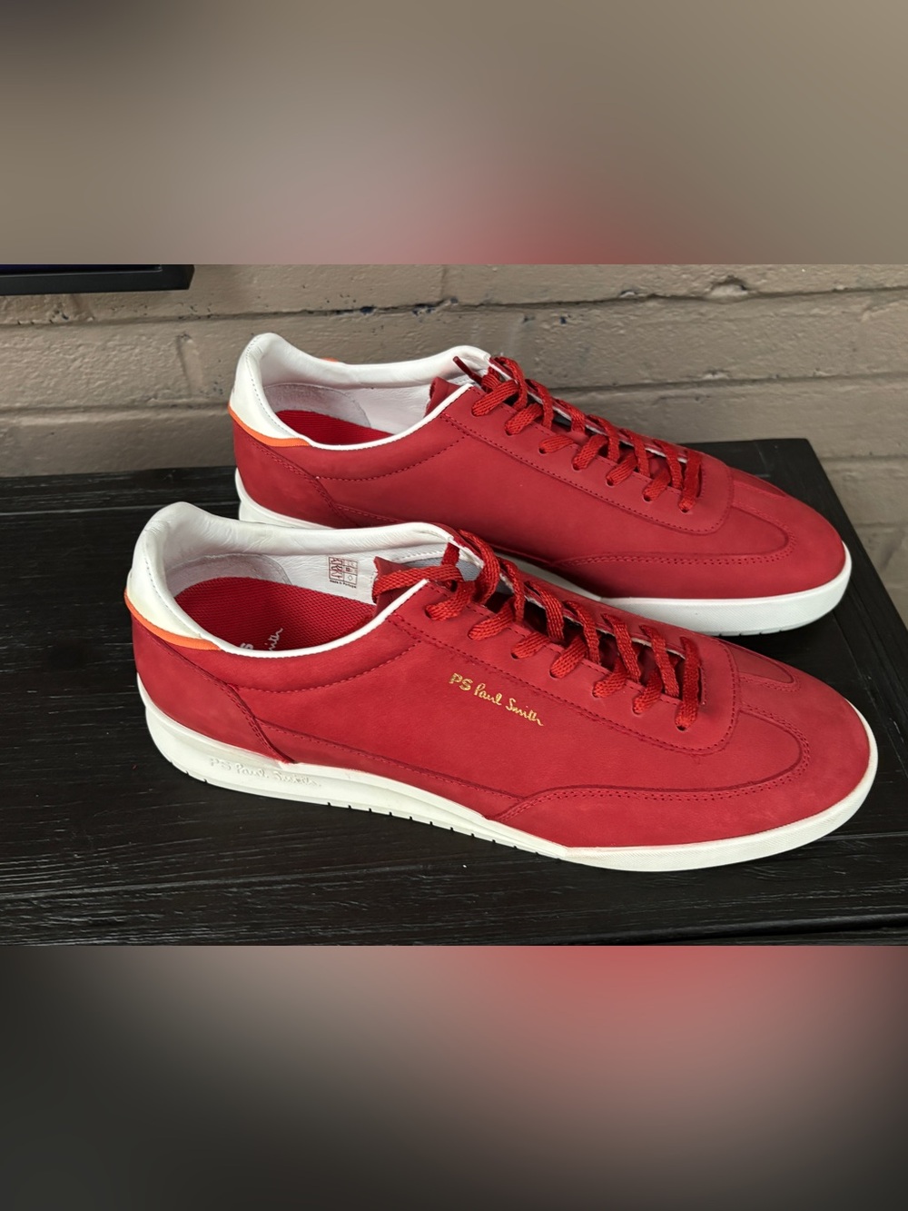 Paul Smith  ‘red  low top sneakers 11